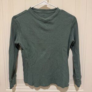 Gap Kids Boys Cotton Thermal Teal Long Sleeve Size M (8)